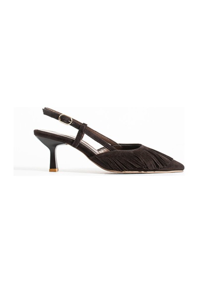 Dericia Shoes Jewel Hakiki Deri Süet Püskül Detaylı Kadın İnce Topuklu Ayakkabı Kahverengi Dericia Shoes Jewel Hakiki Deri Süet Püskül Detaylı Kadın İnce Topuklu Ayakkabı Kahverengi