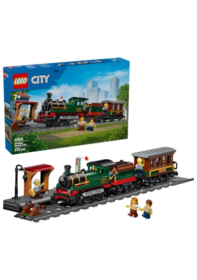 LEGO® City Klasik Buharlı Tren 60511 - 7 Yaş ve Üzeri Çocuklar İçin Yaratıcı Oyuncak Yapım Seti (575 Parça)