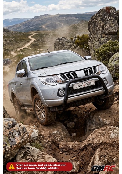 Ford Ranger 2011-2015 Uyumlu Araca Özel Pars Ön Koruma 76mm Siyah