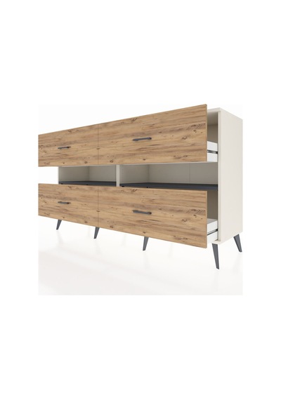 Hyperion Konsol 2 Raflı 4 Çekmeceli 176x44x99 Aytaşı-antrasit/çam Aytası/antrasıt - Aytası Hyperion Konsol 2 Raflı 4 Çekmeceli 176x44x99 Aytaşı-antrasit/çam Aytası/antrasıt - Aytası