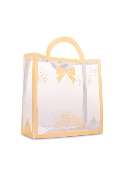 Yaldızlı Asetat Çanta 21 X 21 X 9 10'lu Paket
