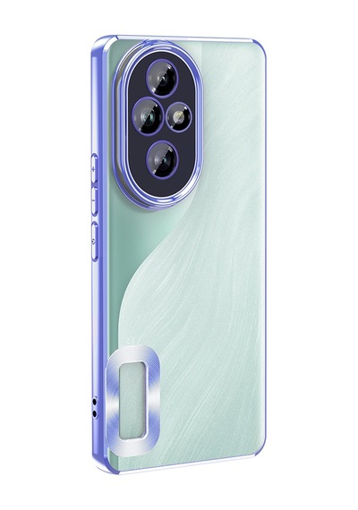 Honor 200 Pro Kılıf Kamera Lens Korumalı Logo Gösteren İnce Hafif Pazarplus Sierra Mavi