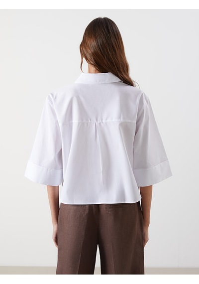 Lcw Vision Beyaz Loose Fit Kadın Gömlek