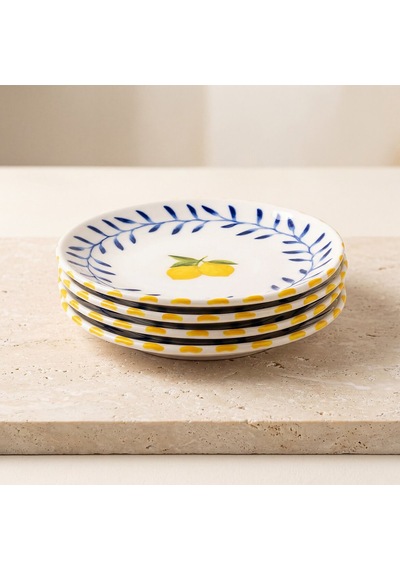 Güral Limon Desenli 19 Cm 4lü Porselen Pasta Tabağı Seti Diğer