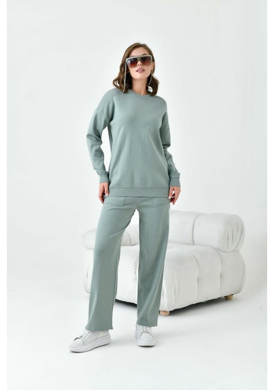 Ftz Women Kadın Düz Basic İkili Takım Mint 20800 Mint