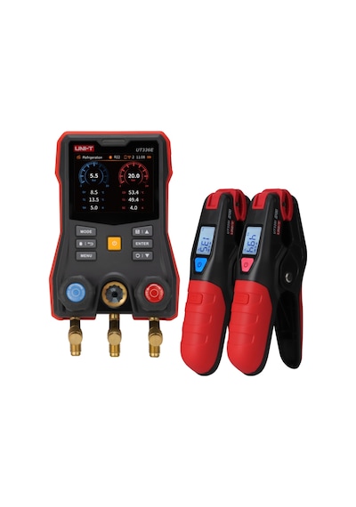 Unı-t Ut336e Kıt Kablosuz Sıcaklık Kelepçeli Dijital Manifold Ölçüm Seti