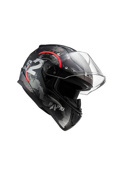 Ls2 Rapıd 2 Cırcle Mat Tıtanıum-turuncu Kask Gri