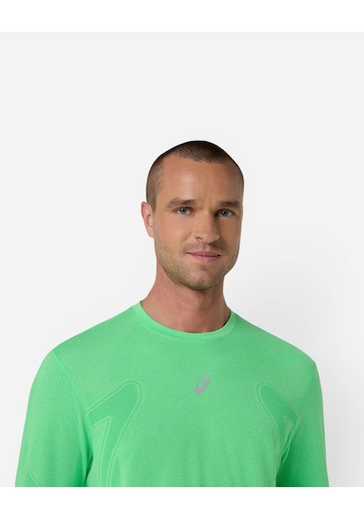 Asics Road Seamless Ls Top Erkek Yeşil Uzun Kollu Tshirt 2011d356-301