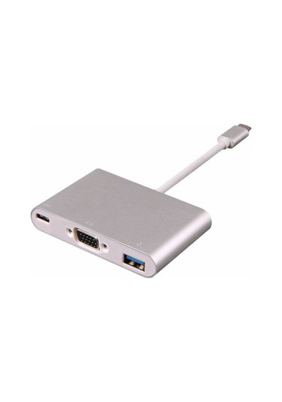Type-C To 3 In 1 Vga Usb 3.0 Dönüştürücü Çevirici Adaptör Hub