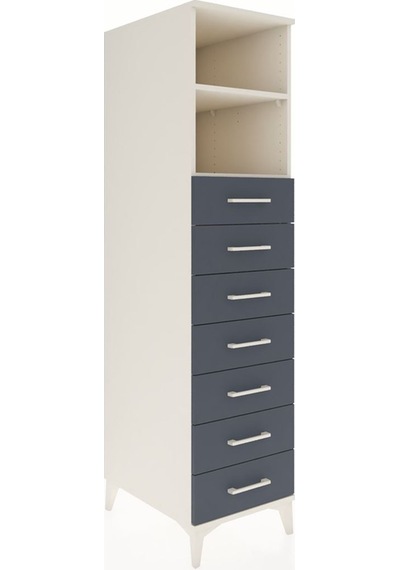 Kronos Dolap 2 Raflı 7 Çekmeceli 44x59x182 Aytaşı-antrasit Aytaşı Kronos Dolap 2 Raflı 7 Çekmeceli 44x59x182 Aytaşı-antrasit Aytaşı