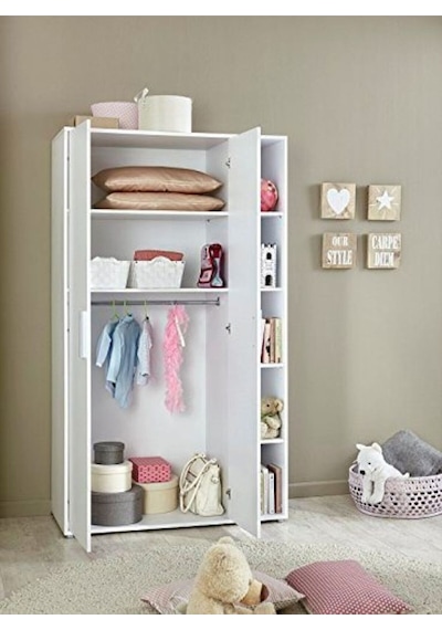 Asil Giyinme Dolabı - Çok Amaçlı Dolap - Gardırop 110 Cm-2 Kapaklı-çocuk Odası Dolabı-kitaplıklı Asil Giyinme Dolabı - Çok Amaçlı Dolap - Gardırop 110 Cm-2 Kapaklı-çocuk Odası Dolabı-kitaplıklı