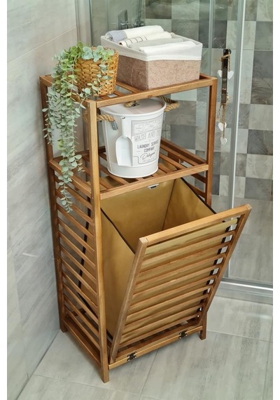 Digithome Ceviz Rengi Ahşap Kirli Sepetli Banyo Düzenleyici Raf Cvz01 Ceviz Digithome Ceviz Rengi Ahşap Kirli Sepetli Banyo Düzenleyici Raf Cvz01 Ceviz