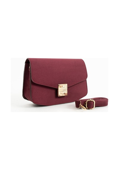 Dora Model Süet Bordo Kadın El Ve Omuz Çantası Bordo