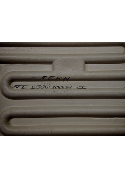 Sern 122x122mm 1000w 230v Beyaz Sfe Model Düz İnfrared Seramik Isıtıcı Rezistans 1 Adet