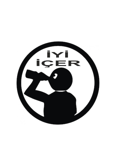 Iyi Içer Komik Oto Araba Sticker Yapıştırma
