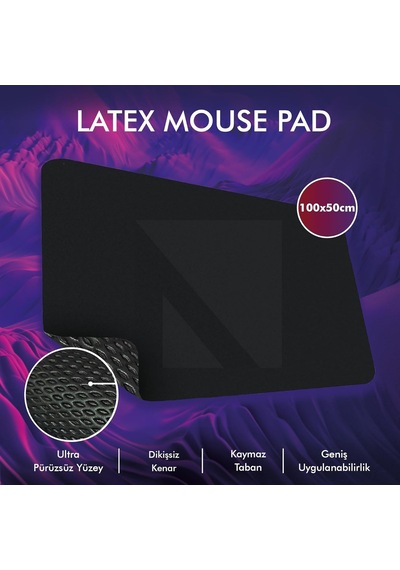 Gaming Oyuncu Mouse Pad, Kaymaz Taban Gamer Mousepad, Masa Koruyucu Masa Matı, Ofis Tipi Klavye Ve Fare Altlığı Siy