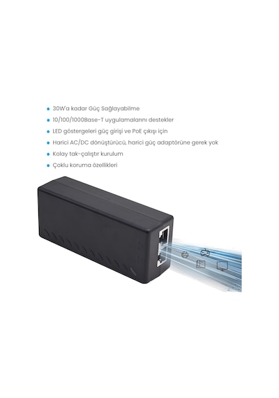 Cudy Poe200 Base-T AC/DC 30 W Gigabit Poe+/Poe Enjektör