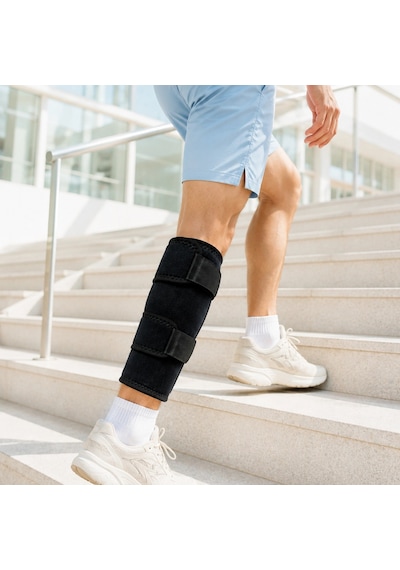 Alt Baldır Destekliği Çift Sabitleme Bantlı Ayarlanabilir Spor Baldırlığı
