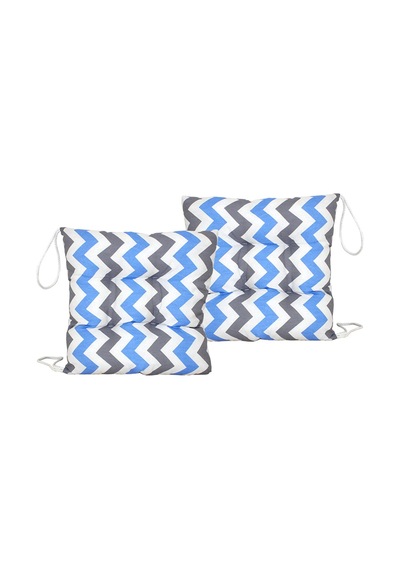 Wellmop Bağcıklı Silikon Minder 40x40 Cm Antrasit Siyah-beyaz
