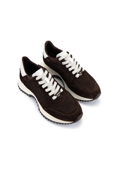 Tamer Tanca Kadın Hakiki Deri Kahverengi Süet Sneakers & Spor Ayakkabı 154 7161 Bn Ayk Y26 Kahve Suet