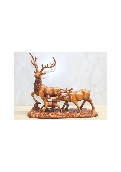 3 Adet Polyester Geyik Serisi Dekoratif Ürün Polyester Malzeme, Geyik Deseni, Alk3618 Model, Ev Dekoru Decorative Deer