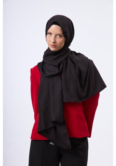 Mirsoy Scarf Mir Modern Desen Şal Siyah