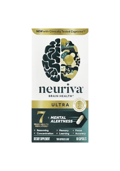 Neurıva Ultra Brain Brain & Cognitive Focus & Memory Phosphatidylserine B6-b12 Folate 60 Cap