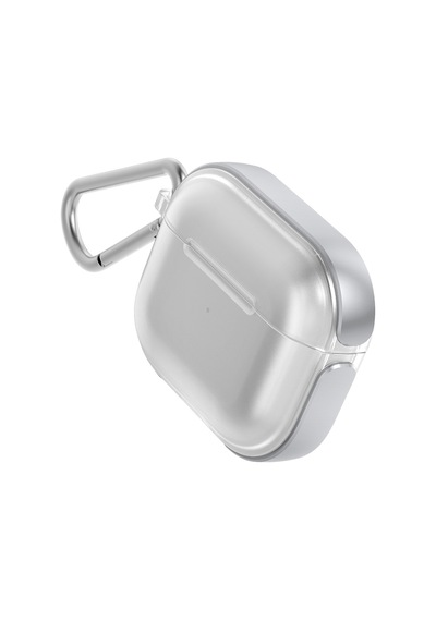 Apple Uyumlu AirPods 3.Nesil Kılıf Askı Aparatlı Raptic Air Serisi Kılıf Gümüş