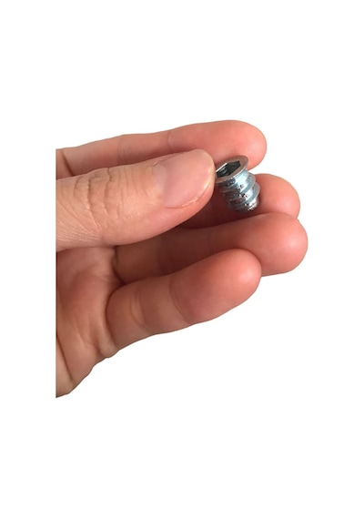 Metal Düz Dişli Dübel Ahşap Dübeli M6 8x13 Diş Çinko Mobilya Bağlantı Ünite Birleştirme 25 Adet