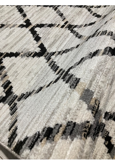 Dinarsu Nero Soft Iplik+etnik Desen+200x290 +12 Mm+çok Yu