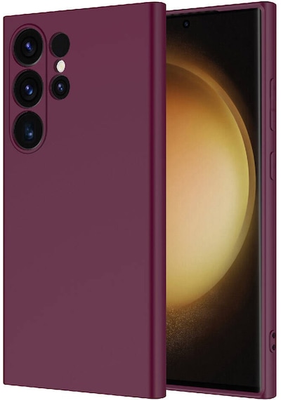 Galaxy S24 Ultra Uyumlu Zore Mara Lansman Kılıf-koyu Mor Koyu Mor