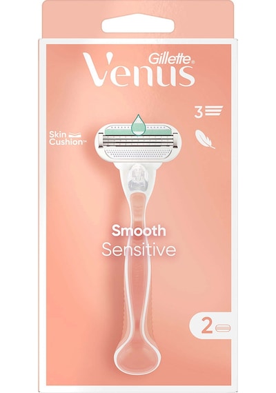 Gillette Venus Smooth Sensitive Tıraş Makinesi + Yedek Bıçak 2'li