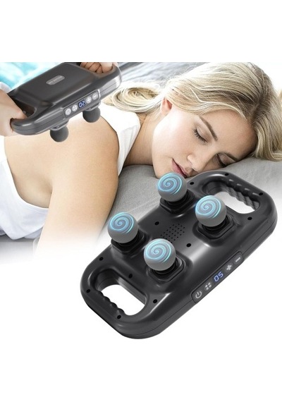 Zensaas41 4 Başlıklı Masaj Tabancası - Ergonomik Derin Doku Sırt Ve Boyun Masaj Aleti Hassasiyet Ve Sızı Giderici