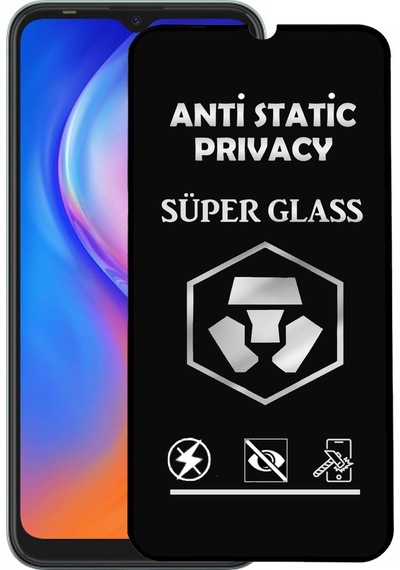 Tecno Spark 6 Go Tam Kaplayan Anti Statik Hayalet Süper Temperli Cam Ekran Koruyucu