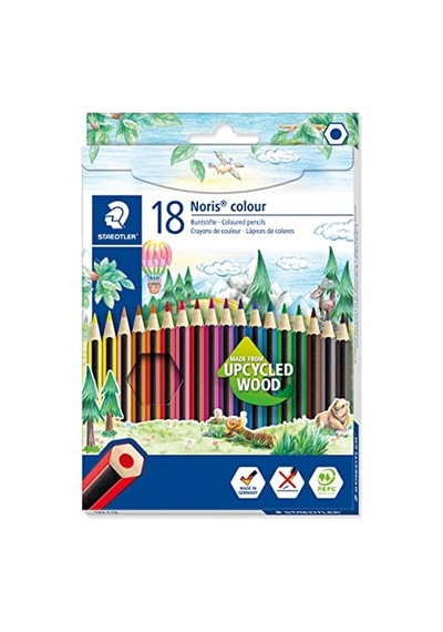 Staedtler 185 C18 Noris Kuru Boya Kalemi 18'li 124-Pembe