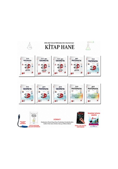 3d Tyt-ayt Matematik Ve Geometri Soru Bankası 10 Kitap Seti