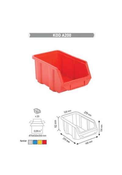 Sembol A200 Plastik Avadanlık Gri 10 Adet