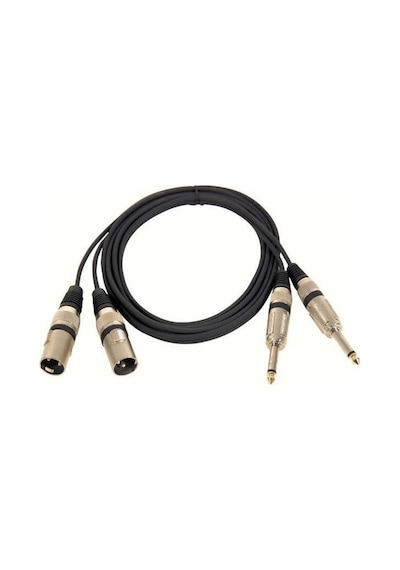 2 X Xlr Erkek 2X6.3Mm Mono Kablo 2 Metre