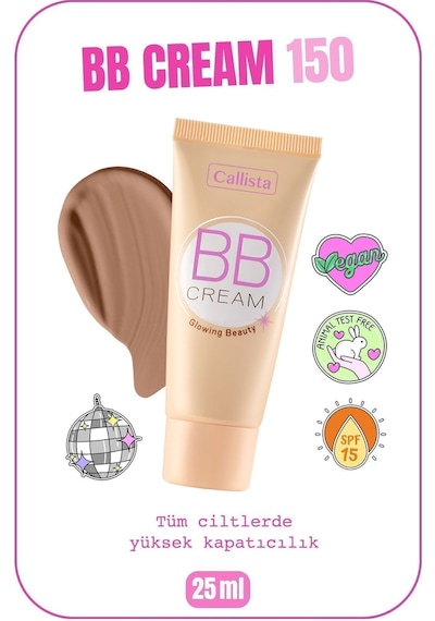 Callista Bb Cream Spf 15 Yoğun Kapatıcı Bb Krem - 150 Koyu Bej
