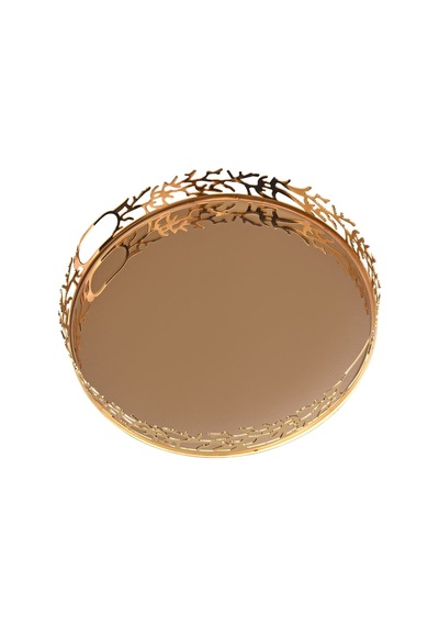 Canba M Gold Yuvarlak Tepsi 34 cm