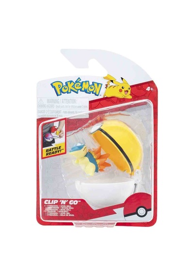 Pokemon Clip 'n' Go Asorti Serı 2 Cyndaquıl + Level Ball