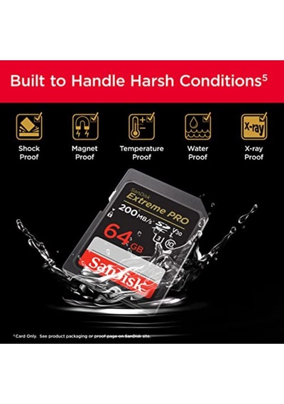 Sandisk Extreme Pro Sdxc Uhs-ı Hafıza Kartı 64 Gb V30, Aktarım H
