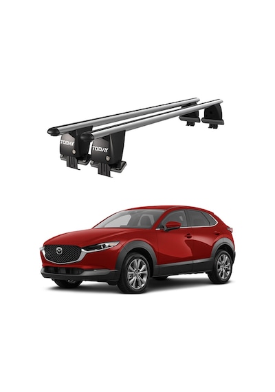 Mazda Cx-30 2019 Ve Sonrası Oluksuz Kilitli Ara Atkı Port Bagaj Tavan Barı
