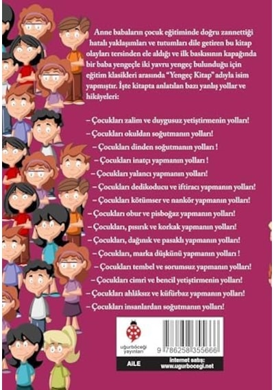 Yengeç Kitap &apos &apos Çocukları Kötü Yetiştirmenin Yolları&apos &apos