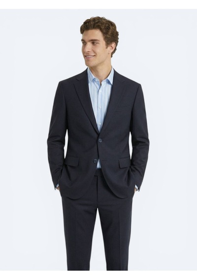 Kip Lacivert Modern Fit %100 Yün Takım Elbise