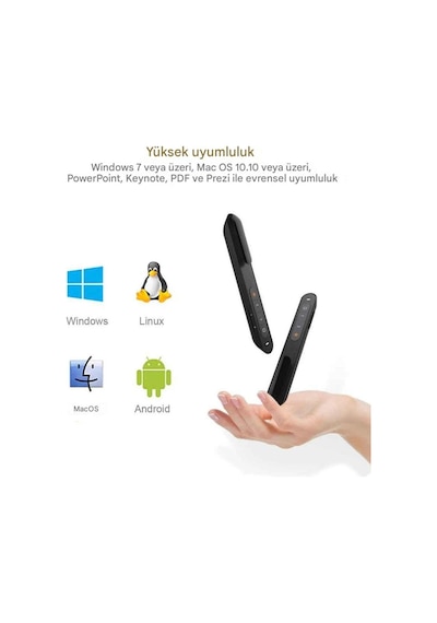 Wireless Presenter Kablosuz Lazer Kalem Sunum Kumandası