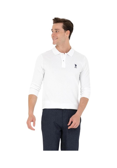 U.S. Polo Assn. Erkek Basic Sweatshirt 50269404 Beyaz