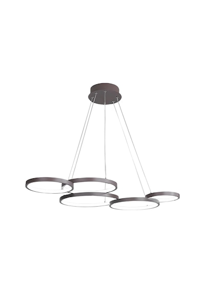 Accor / 55x85 Cm / Sarkıt Avize / Antrasit Gövde / 3 Renk Işık Antrasit