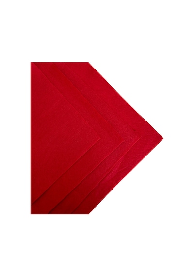 Kırmızı Renk Metrelik Ince Keçe Kumaş Keçe 1 Mm Aktivite Keçesi Renkli Keçe 1 Metre 100 Cm X 100 Cm