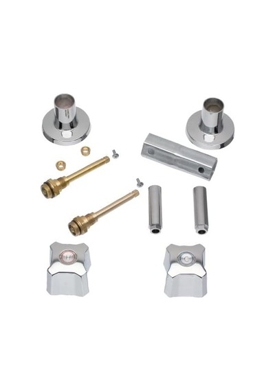 Danco Dayanıklı Pirinç 2 Saplı Küvet/duş Kiti, Krom, 9c-26h/c, 1-kit 39687 Açık Mavi